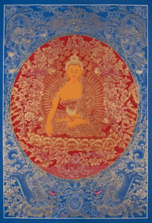 Shakyamuni Buddha Thangka | Original Tibetan Buddhist Religious Painting